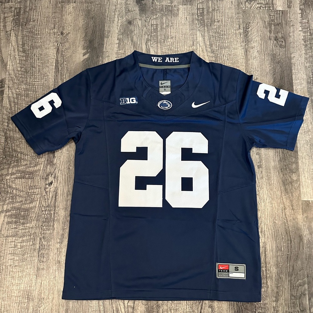 Saquon Barkley Penn State Blue Jersey Men’s Size S-XXL